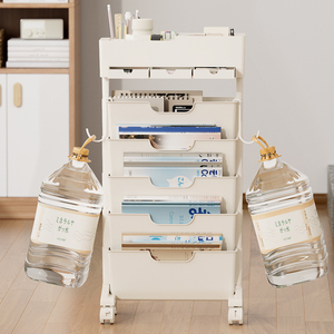 OEM/ODM Grande Capacité Porte-Livre Rack Organisateur avec Roue de Papeterie Stockage Muti Couche Enfants Étagère - Product Image 3