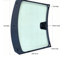 Pare-brise avant Geely EX2, OE 6608380203, Taille précise, Pièces de rechange pour vitres de voiture