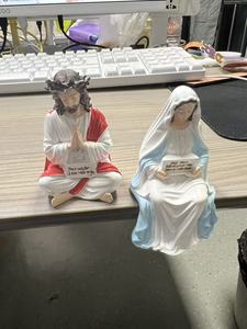 New Arrival Handcrafted Painted Resin Jesus Figurines Sitting Christ for Home <strong>Office</strong> <strong>Christmas</strong> <strong>Decoration</strong> and Gifts - Product Image 5