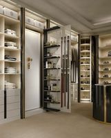 CBMMART armoire moderne en tissu avec design ouvert porte coulissante en verre armoire chambre principale placard personnalisé