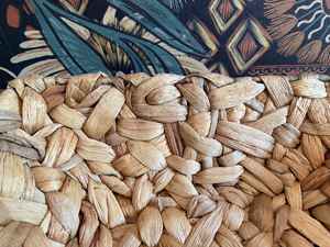 Handmade Square Seagrass Storage <b>Basket</b> Vintage Woven Wall Decor Tray Natural Fiber <b>Display</b> <b>Basket</b> for Boho Home Organization - Product Image 3