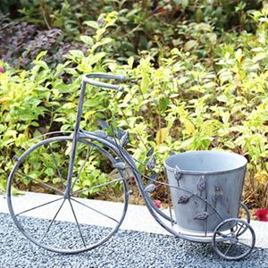 Support à fleurs en fer pour vélo, design industriel écologique, moderne rétro, <span class=keywords><strong>bassin</strong></span> <span class=keywords><strong>surélevé</strong></span>, décoration <span class=keywords><strong>de</strong></span> cour, intérieur, extérieur, <span class=keywords><strong>jardin</strong></span> - Product Image 3