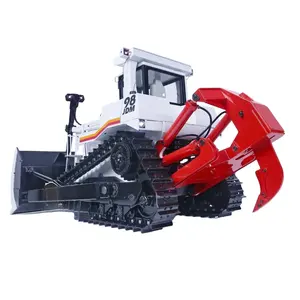 2023 Version nouveau 1/14 échelle JDM-98 RC hydraulique métal Bulldozer modèle 3T système de son FlySky I6S télécommande pré-installée