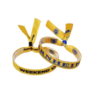 Promotional Gifts Bracelet Wristband Activity With Custom Printed Logo Polyester Wristbands