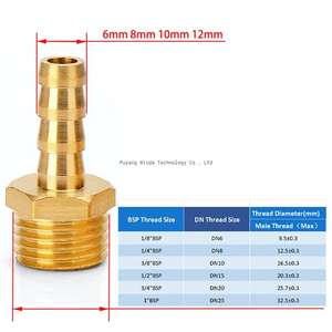أدوات هوائية، موصل باغودا PC PCF <span class=keywords><strong>PL</strong></span>، وصلة خرطوم بسن 1/8-1/2 BSP، تركيبات أنابيب نحاسية، معتمدة من CE مع ضمان لمدة 3 سنوات - Product Image 3