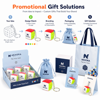 Porte-clés cube magique 3x3 en plastique de 3 cm, léger, idéal comme cadeau promotionnel pour enfants et adultes lors d'événements