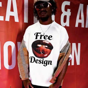 Camiseta de Gran Tamaño, Transpirable, con Estampado Personalizado, de Alta Calidad, para Hombre, Estilo Urbano, con Hombros Caídos y Diseño Gráfico - Product Image 1