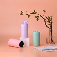 Mug de voyage réutilisable classique en acier inoxydable, tasse à café isotherme sous vide 2-en-1 avec couvercle rabattable pour le bureau, les trajets et l'extérieur – Fournisseur