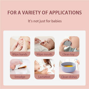 Lingettes humides pour le visage <span class=keywords><strong>Waterwipes</strong></span> Premium à l'<span class=keywords><strong>eau</strong></span> micellaire et à l'aloe vera, en tissu non tissé doux pour bébé, pour usage quotidien - Product Image 4