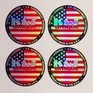 Bán buôn vòng ba chiều nhãn in logo chết cắt Holographic cap Sticker tùy chỉnh hat dán - Product Image 5