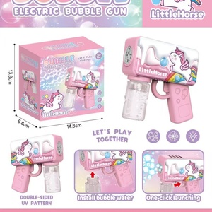 Máquina de Burbujas Eléctrica Portátil 3D para Niños, Pistola de Burbujas de Juguete Automática para Jugar al Aire Libre - Product Image 3