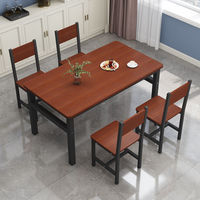Ensemble Table et Chaises de Salle à Manger Rectangulaire Simple