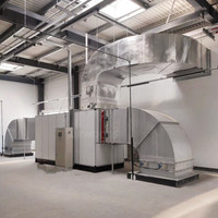 Système de climatisation industrielle HVAC pour atelier de fabrication de véhicules automobiles et aéronautiques personnalisés