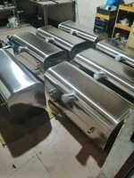 Nouveau réservoir de carburant diesel en aluminium pour camion, sur mesure, avec ports et fixations, certifié ISO9001 pour les commandes en gros