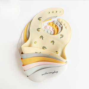 Babero de Silicona para Bebé, Impermeable, con Cuello Ajustable, Fácil de Limpiar, Ligero, Suave, Delantal para la Hora de Comer de Niños Pequeños, Logotipo Personalizado, Venta al Por Mayor - Product Image 3