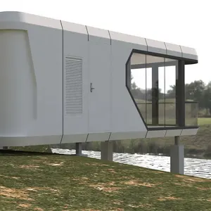 Modern Steel Structure Soundproof Container Houses Space-Saving Sleep Cabin Capsule Hotel For Home Application