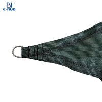 Voile d'ombrage triangulaire en PE résistante à la chaleur pour jardin extérieur, protection solaire