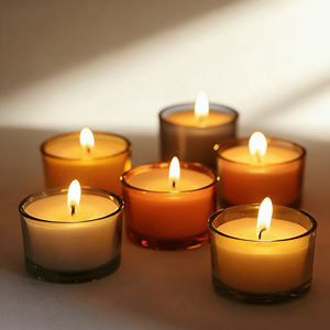 Zijin Mother <strong>S</strong> Day Dried Flower Candles Plant Wax 4 to 8 Hours Burn 5 Colors for Gift Home Decor - Product Image 6