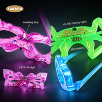 Lunettes LED lumineuses YACHEN, accessoires de fête, lunettes de soleil néon clignotantes, en stock pour enfants et adultes, anniversaires, Halloween, soirées rave
