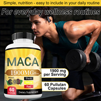 Capsules de Maca en Gros Personnalisables 1900 mg – Compléments Alimentaires Énergétiques à Base de Plantes pour l'Amélioration de la Vitalité