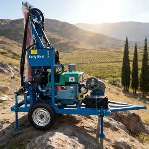 Rig Pengeboran Rotary Hidrolik Portabel Sedang dan Kecil 200m untuk Peralatan Pengeboran Sumur Air - Product Image 1