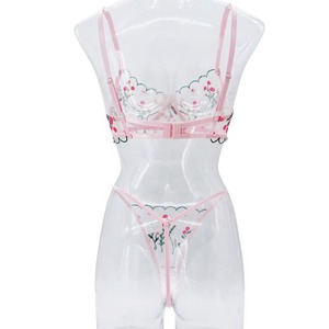 Novità Sexy da <span class=keywords><strong>donna</strong></span> di San Valentino <span class=keywords><strong>intimo</strong></span> <span class=keywords><strong>intimo</strong></span> in pizzo ricamato reggiseno e brevi set con detti trasparenti regalo il nostro <span class=keywords><strong>negozio</strong></span> - Product Image 1