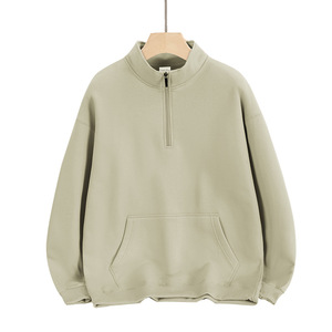 Zany Half-Zip Hoodie 600g Fleece Lined Custom Logo Printing Workwear Uniform - Product Image 2