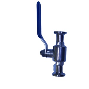 Trung Quốc Nhà Máy Thép Không Gỉ Vệ Sinh Bóng Van Kẹp Cho Thực Phẩm Đồ Uống Thiết Bị Đóng Gói - Product Image 1