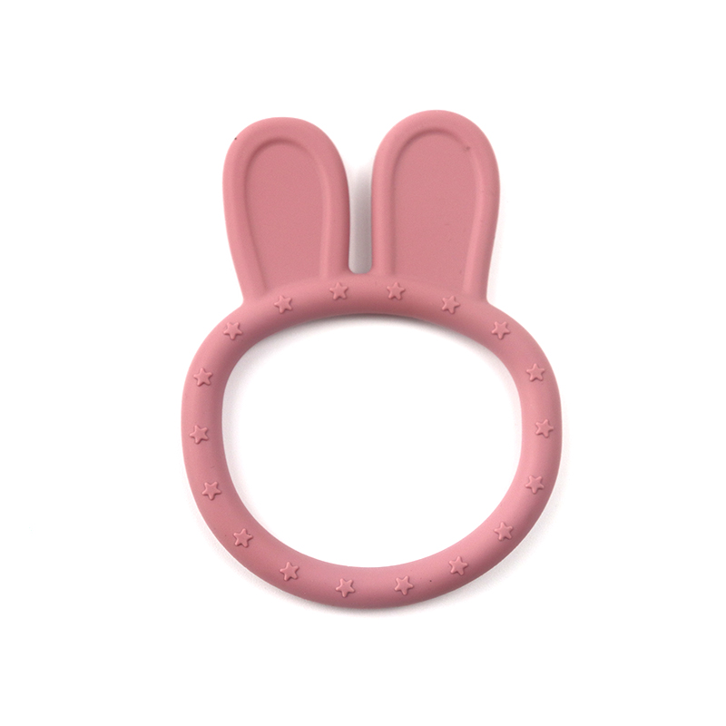 Bpa бесплатные силиконовые детские успокаивающие Прорезыватель для зубов для жевательные держать успокоить младенцев болевые десны морозильная прорезывания зубов кролик формы