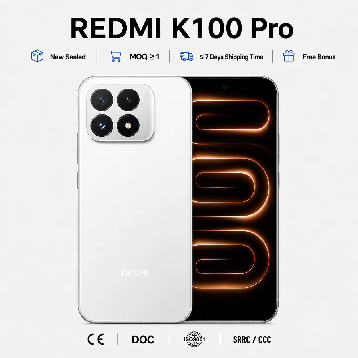 REDMI K100 Pro <strong>China</strong> <strong>Global</strong> Version 5G Smartphone Snapdragon 8 Elite 200MP Camera 8580mAh Battery 100W Fast Charge <strong>Phone</strong>