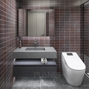 <span class=keywords><strong>Mobile</strong></span> <span class=keywords><strong>Bagno</strong></span> Moderno Doppio di Lusso 72 Pollici in Legno Nero Effetto Invecchiato per <span class=keywords><strong>Bagno</strong></span> - Product Image 5