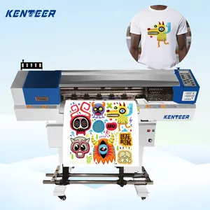 Hoge Kwaliteit Dtf Alles-In-Een Printer 60Cm T-Shirt Dtf Inkjet Printer Direct Naar Film Industriële Dtf Printer 13X19 Met Dubbele Koppen