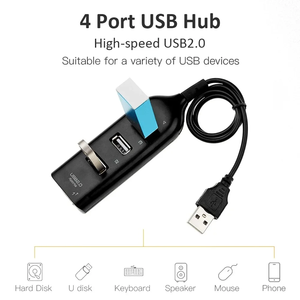 4 พอร์ตซ็อกเก็ตอะแดปเตอร์ฮับ <span class=keywords><strong>USB</strong></span> ตัวแยกสัญญาณอินเทอร์เฟซขยายความเร็วสูง <span class=keywords><strong>USB</strong></span> รองรับการชาร์จสำหรับแล็ปท็อปฮาร์ดไดรฟ์แบบพกพาสต็อก - Product Image 5