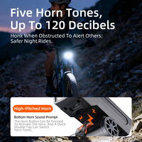 SUPERFIRE BL67 – lampe LED pour vélo, 300LM, Super lumineuse, 6 modes, phare de cyclisme, télécommande, 1200mAh, Rechargeable, pour la conduite nocturne