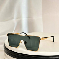 Lunettes de soleil unisexes surdimensionnées vintage à monture carrée, verres PC gris dégradé, protection UV400, effet miroir