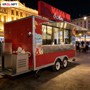 Remorque alimentaire mobile entièrement équipée, multifonctionnelle, avec bar à boissons, barre de remorquage, cuisine et évier standard américain, pour bonbons et chips - Product Image 2