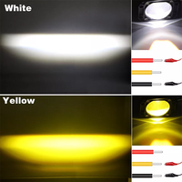 HYNBYZJ Super Bright 3in LED Work Off Road Light Yellow and White Driving Spot Fog Lamp for Car Truck SUV