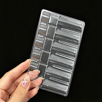 Plateau en plastique 6 compartiments de 10 ml pour poudre lyophilisée, boîte en plastique PET de haute qualité, vente en gros pour emballage de bouteilles en verre, plateau d'emballage pour peptides