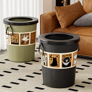 Style médiéval créatif multifonctionnel anti-poussière poubelle seau de stockage poubelles poubelle poubelle poubelle - Product Image 5