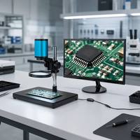 Best-seller MSS-C-N313 Caméra industrielle 8MP avec corps en aluminium, écran LCD et indice de protection IP20 pour microscope de laboratoire