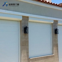 Persianas enrollables ocultas horizontales y verticales de metal para exteriores, fabricadas en China, ventanas eléctricas automáticas de aluminio antirrobo