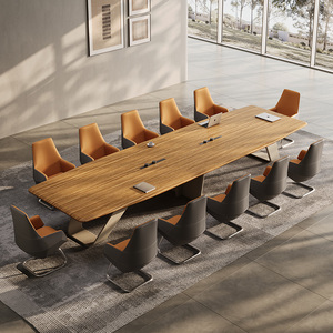 Văn phòng hội nghị bàn ghế đặt phòng hội nghị bàn họp Bàn hội nghị văn phòng hiện đại Đồ nội thất văn phòng-bàn văn phòng - Product Image 1