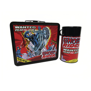 Venta al por mayor de grado alimenticio niños diseño personalizado Metal Lunch Tin Box Vintage con asa <span class=keywords><strong>termo</strong></span> de lata con juegos de fiambrera - Product Image 5