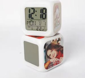 Reloj Despertador Digital LED con Lámina de Aluminio para Sublimación, para Niños - Product Image 2
