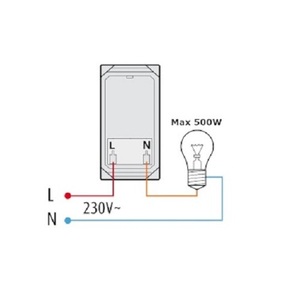 สวิตช์หรี่ไฟสีขาว 500W 250V ใช้ได้กับลิฟวิ่งอินเตอร์เนชั่นแนล - Product Image 3