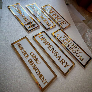 Panneau <span class=keywords><strong>de</strong></span> <span class=keywords><strong>classe</strong></span> en acier inoxydable brossé pour le personnel <span class=keywords><strong>de</strong></span> bureau - Product Image 6