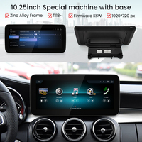 HFmidia 2026 Sistema Linux 10.25 Pantalla Delgada de 12.8 Pulgadas para el Tablero de Instrumentos Mercedes-Benz Clase C W205 GLC X253 CarPlay 1 Año de Garantía Video para Auto