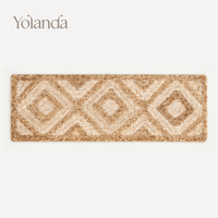 Tapis d'escalier en jute tissé à la main, écologique, personnalisable, vente en gros, très demandé, 0,9x2,6 pieds, pour escalier domestique