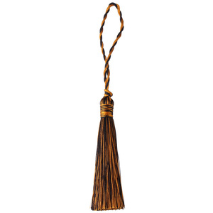Chinese Style Tassels Black And Yellow Mixed Color <b>Polyester</b> Aromatherapy Diffuser Accessory Bamboo Incense Holder Decor - Product Image 4