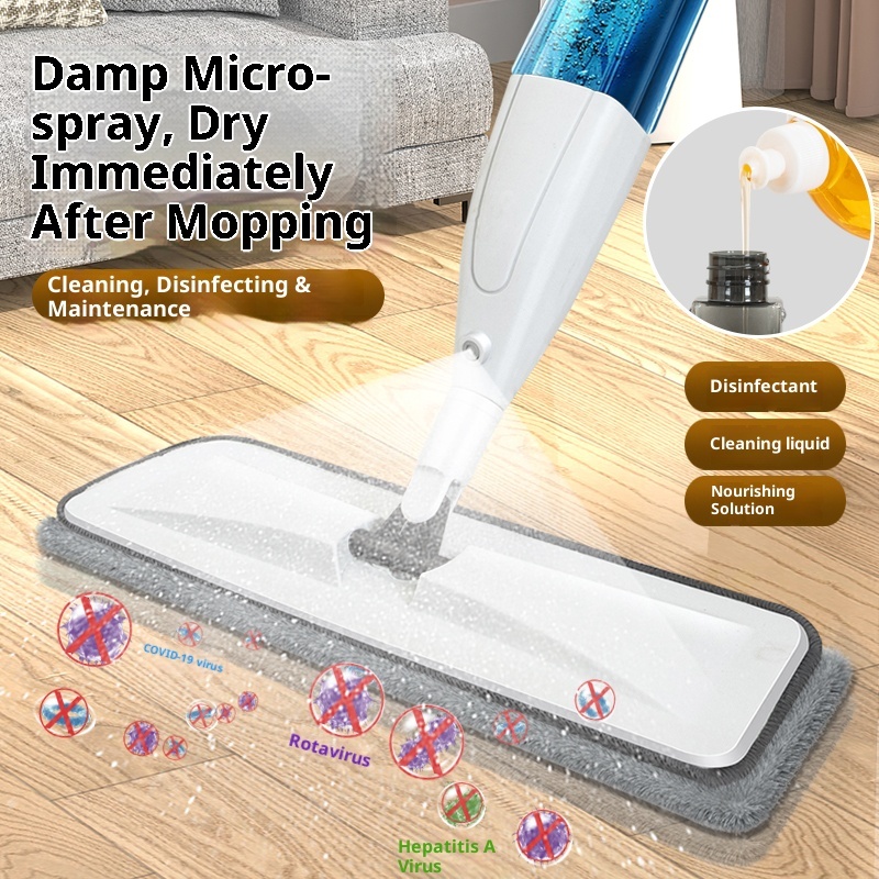 360 Degree Spin Steam Mop Steel